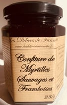 Confiture de Myrtilles et Framboises