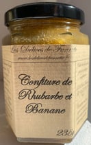 Confiture de Rhubarbe et Banane