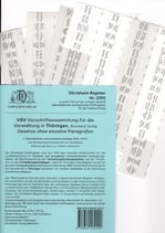 Griffregister VSV THÜRINGEN Vorschriftensammlung f.d. Verwaltung (Boorberg) - Nr. 2290