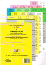 SteuerGesetze mit STICHWORTEN - DürckheimRegister Nr. 2450