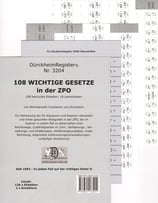 108 wichtige Gesetze in der ZPO DürckheimRegister® Nr. 3204