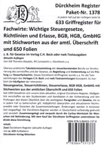 FACHWIRT PAKET Sparpaket Nr. 1378: 683 DürckheimRegister+700 Folien