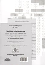 Wichtige Arbeitsgesetze DürckheimRegister® Nr. 2061