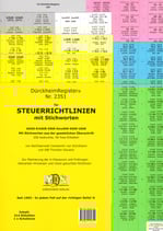 SteuerRichtlinien mit STICHWORTEN - DürckheimRegister Nr. 2351