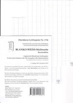 Griffregister Blanko Weiss (Beschreibbar) - Nr. 1736