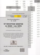 97 wichtige Gesetze im StGB und StPO DürckheimRegister® Nr. 3228