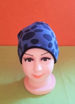 Beanie short Punkte/schwarz KU 46/48