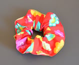 Haargummi blumig/rot