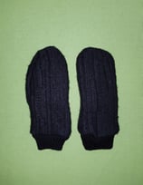 Handschuhe Strick schwarz/schwarz Gr. 2