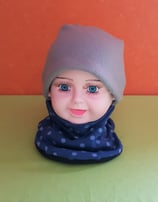 Halssocke Punkte blau/dunkelblau KU 36/38