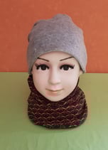 Halssocke Kette/braun KU 44/48