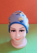 Beanie short Minion/blau KU 46/48