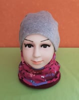 Halssocke Dinos lila/weinrot KU 44/48