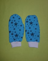 Handschuhe Sterne türkis/hellblau Gr. 2