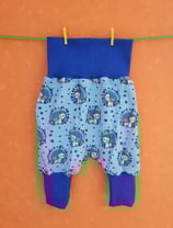 Pumphose Einhorn/blau Gr. 50/56