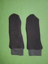 Handschuhe braun/hellbraun lang Gr. 2