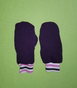 Handschuhe lila/rosa-lila gestreift Gr. 0