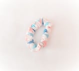 Haargummi rosa-türkis gestreift groß