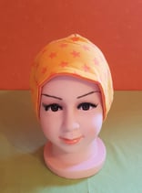 Beanie short Sterne/orange KU 52/54