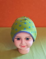 Beanie short Punkte blau/hellblau KU 43/45