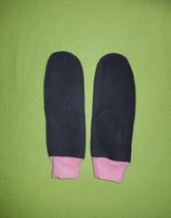 Handschuhe grau/rosa lang Gr. 3