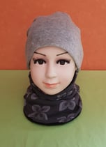 Halssocke Retro-grau/schwarz KU 44/48