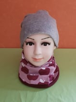 Halssocke Äpfel/weinrot KU 44/48