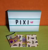 Pixibuchhülle Auto/gestreift