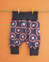 Pumphose Sterne/dunkelgrau Gr. 50/56