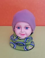 Halssocke Sterne weiß-blau-grün/dunkelblau KU 39/43