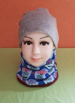 Halssocke Blumen-trival oval/weinrot KU 44/48