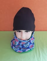 Halssocke Blumen/grün KU 49/53