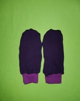 Handschuhe Strick lila/lila lang Gr. 3