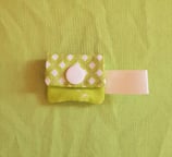 Einkaufswagenchiptäschchen Route/Pusteblume grün