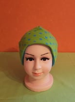 Beanie short Punkte/türkis KU 52/54