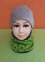 Halssocke Sterne grün/grün KU 44/48