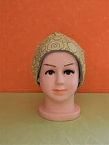 Beanie short Kreise grün/grau KU 52/54