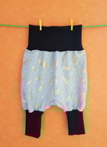 Pumphose Feder-glitzer/schwarz Gr. 50/56