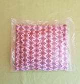 Dinkelkissen Kreis-Blume/rosa-grau mit Hülle