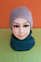 Halssocke Punkte grün/schwarz KU 44/48