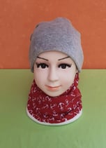 Halssocke Anker rot/creme KU 44/48