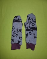 Handschuhe Waldtiere/lila lang Gr. 3