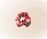 Haargummi rot kariert klein