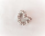 Haargummi grau kariert groß