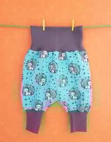 Pumphose Einhorn-grün/grau Gr. 50/56