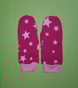 Handschuhe Sterne rosa-pink/rosa lang Gr. 1