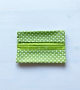 Taschentüchertasche Viereck/Pusteblume grün