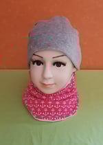 Halssocke Anker pink/weiß KU 44/48