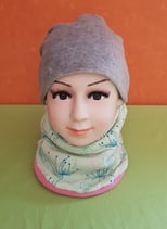 Halssocke Blumen/rosa KU 44/48