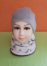 Halssocke Maritim/weinrot KU 44/48